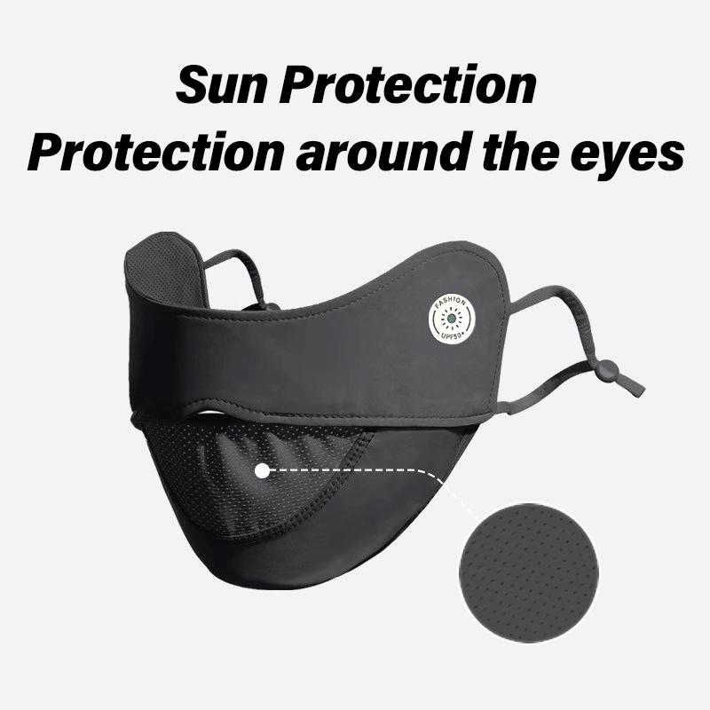 Cycling Ice Silk Face Mask Anti-UV Sun Protection Summer Unisex Adjustable Breathable Bandana Hunting Running Sport Mask Scarf