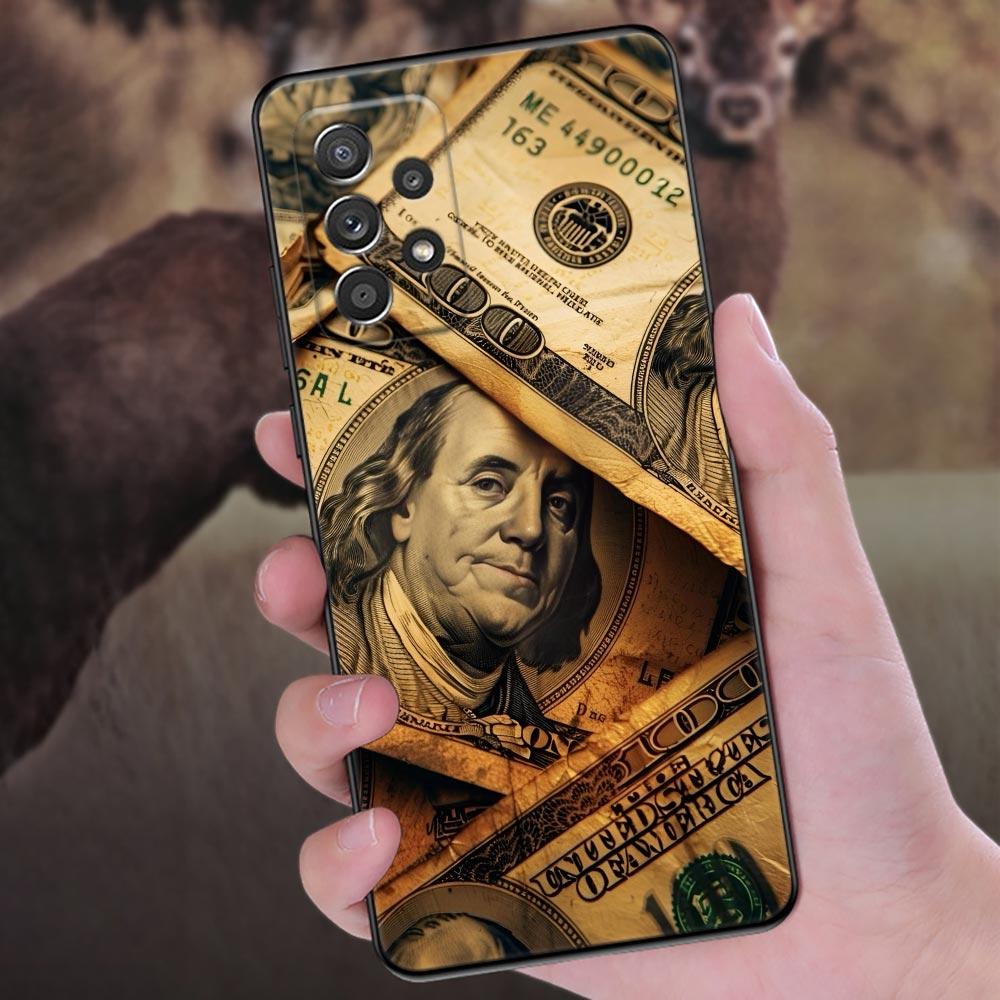 Cash Dollars Picture Printing Phone Case For Samsung Galaxy A57 A56 A37 A55 A36 5G A26 A54 A52 A35 A34 A25 A17 A16 A15 A07 Cover