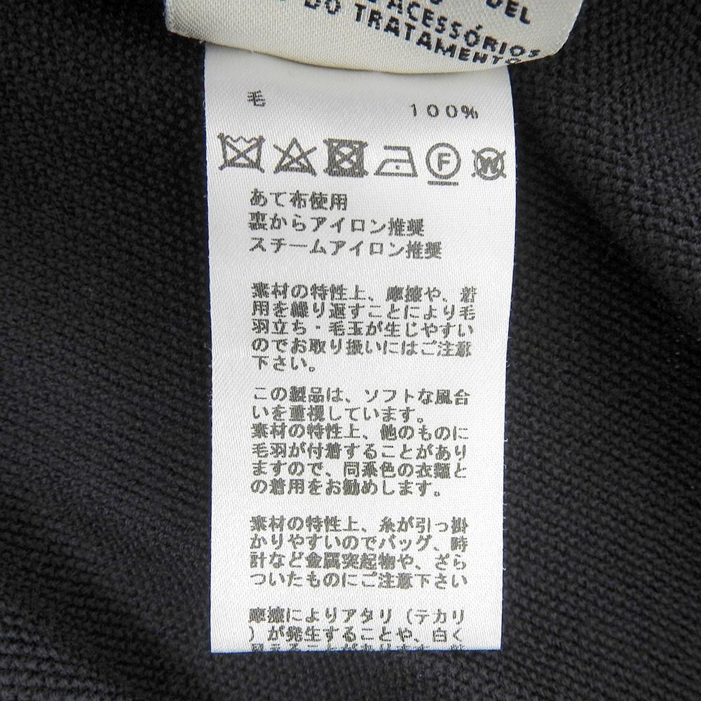 HERMES Wool stitch French sleeve knit top for women, navy, size 36 tops 36 NavyUsed