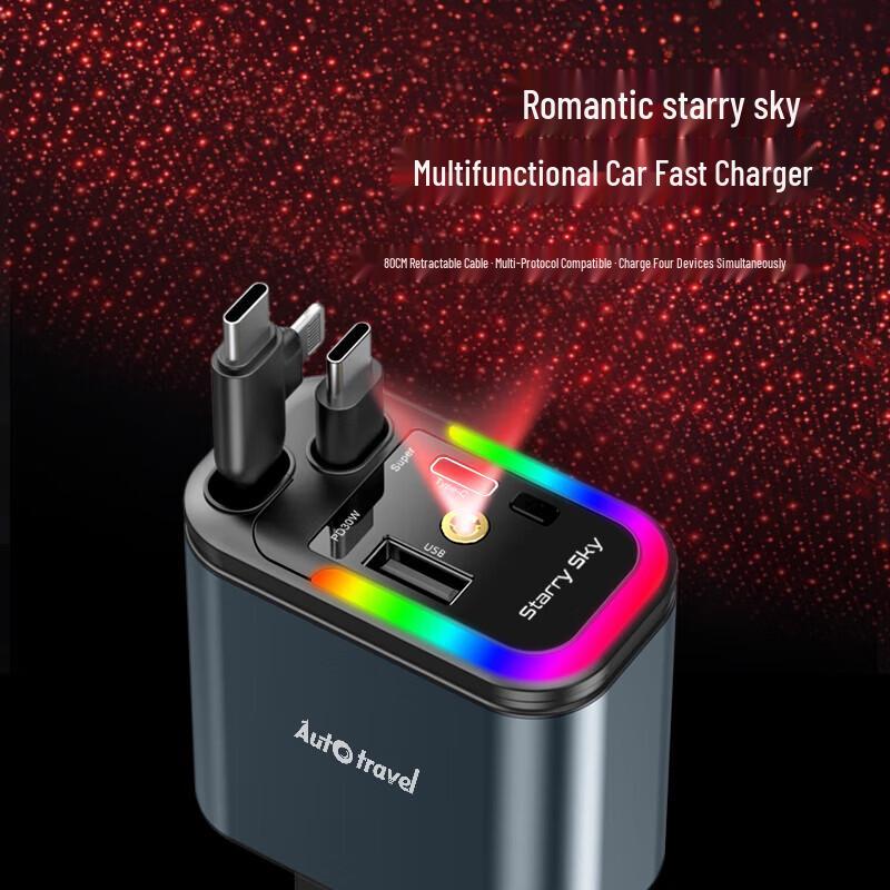 Auto Travel LC-039 Multi-function Fast Car Charger