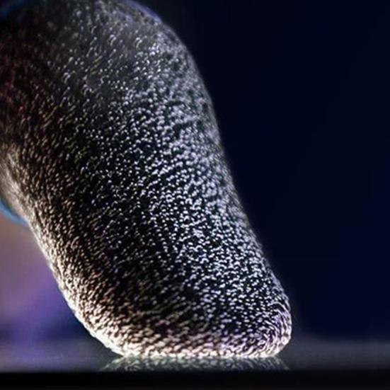 1 Pair Gaming Grip Gloves Two-finger Touch Super Sweat Proof No Latency High Sensitivity Breathable Sensitive Touch Screen Fingertips