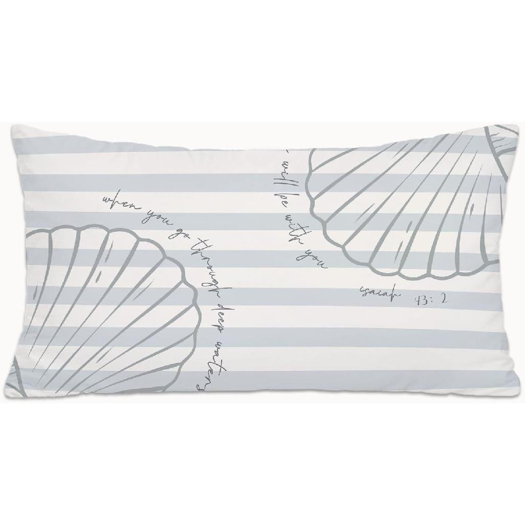 Everything is Figureoutable pirational 12x20 Pillow Cover, Encouragement Positive Gifts for Women, Trendy Retro Green Decorative Throw Pillow Covers морская ракушка