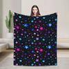 Space Galaxy Constellation Zodiac Star Throws Blanket Gifts for Men Women Couch Bed Bedding Soft Flannel Blankets 60x50 Inch