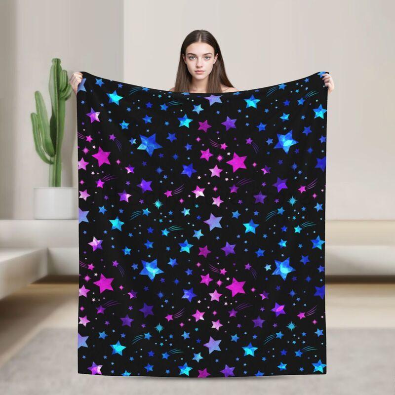 Space Galaxy Constellation Zodiac Star Throws Blanket Gifts for Men Women Couch Bed Bedding Soft Flannel Blankets 60x50 Inch