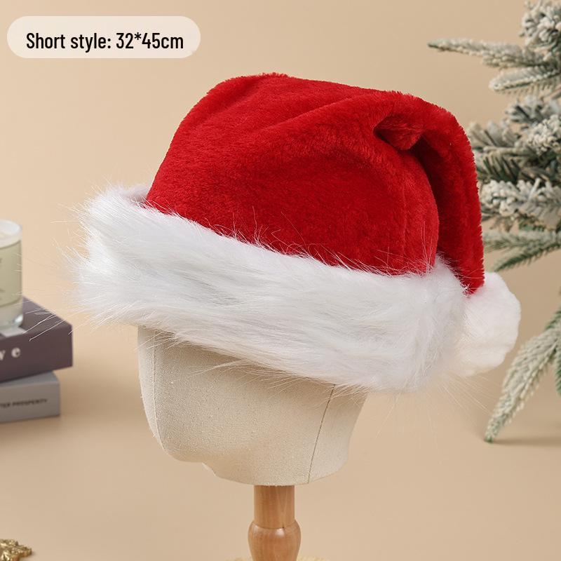 Festive Plush Christmas Hat for Adults & Kids - Perfect for Holiday Parties & Decorations