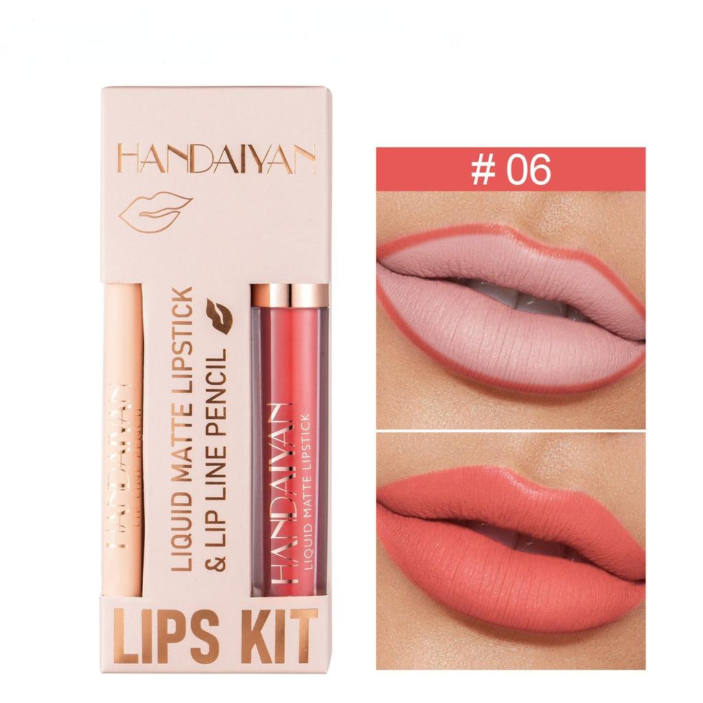 Matte Nude Brown Lipliner Pencil Lipsticks 12 Colors Lip Contour Kit Waterproof Non-sticky Sexy Velvet Red Lipgloss Makeup Tool