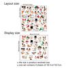 Christmas Creative Cute Carrot Snowman Emoticon Stickers Decoration, Suitable for Motorcycle Body and Rearview Mirror Decoration