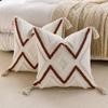 Weiche Chenille-Tufting-Kissenbezüge Boho Bauernhaus Kissenhülle mit Quasten für Haus Wohnzimmer Bett Sofa Dekor