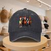 Mens Baseball Cap Christmas Style Horse Pattern Fashionable Casual Hat Adjustable for Spring and Autumn Outings Travel B
