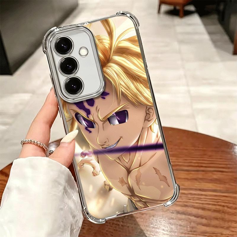 Seven D-Deadlys Sins Meliodas Soft Phone Case For Samsung A17 A27 A07 A37 A57 A16 A56 A15 A55 A14 A54 A13 A53 A26 A36 A25 A35 A2