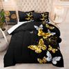 Digital Three-piece Set of Home Textile Products Butterfly Quilt Printing Bedding Quilt Cover