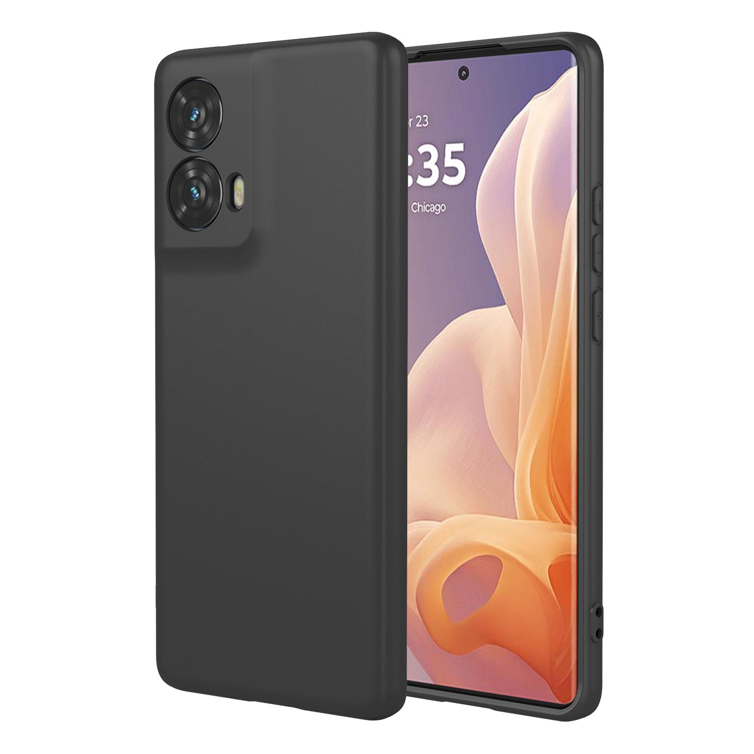 

For Motorola Edge 50 Fusion 5G Case Soft TPU Shockproof Protective Phone Cover Black