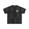 Unisex Distressed Oversized Cotton Tee With Saint Michael Graphic Print Casual Loose Fit T-Shirt