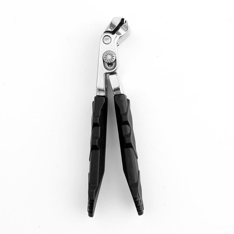 Angled Stainless Steel Nail Clippers with AntiSlip Textured Handle Durability Rustproof Blade for Elderly Users