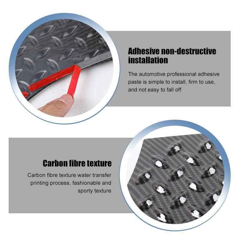 Car Front Rear Fender Side Guard Angle Decoration Anti-scratch Cover Trim for Suzuki Jimny 2019-2023 Carbon Fiber Priend Car Accessories