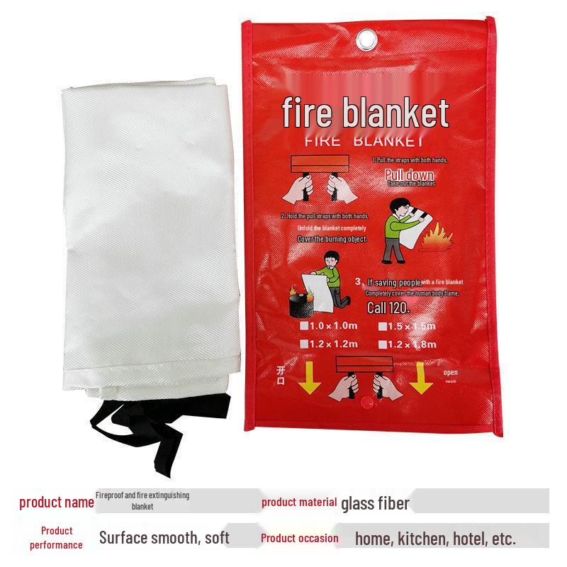 Fireproof Self-Rescue Blanket for Kitchen, Home, Car, and Shop Emergencies