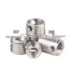 Three-Hole Stainless Steel Self-Tapping Thread Repair Insert - 307/308 Type (Fits M3, M4, M5, M8, M16 Threads)