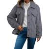 Fall Winter Women's Lapel Fleece Cardigan Long Sleeve Casual Warm Thick Coat For European American