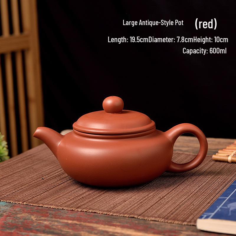 Yixing Zisha Zhuni Teapot Set with Tea Infuser – Available in 170ml, 280ml, 450ml, and 580ml Sizes