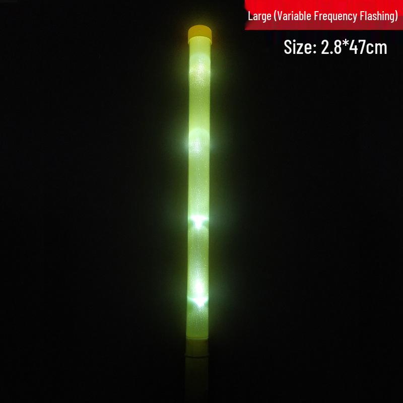 LED Colorful Flashing Glow Sticks - Silver Light-Up Concert Support Props