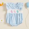 Klær Baby Rynket Bobledrakt Nyfødt Onesie Søt Kanin Småbarn Sommerklær