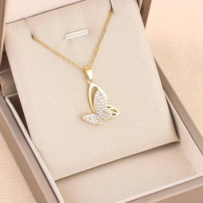 New Temperament, Light Luxury Butterfly Pendant Necklace, Ladies' Cute Women's Necklace, Ladies' Wedding Jewelry