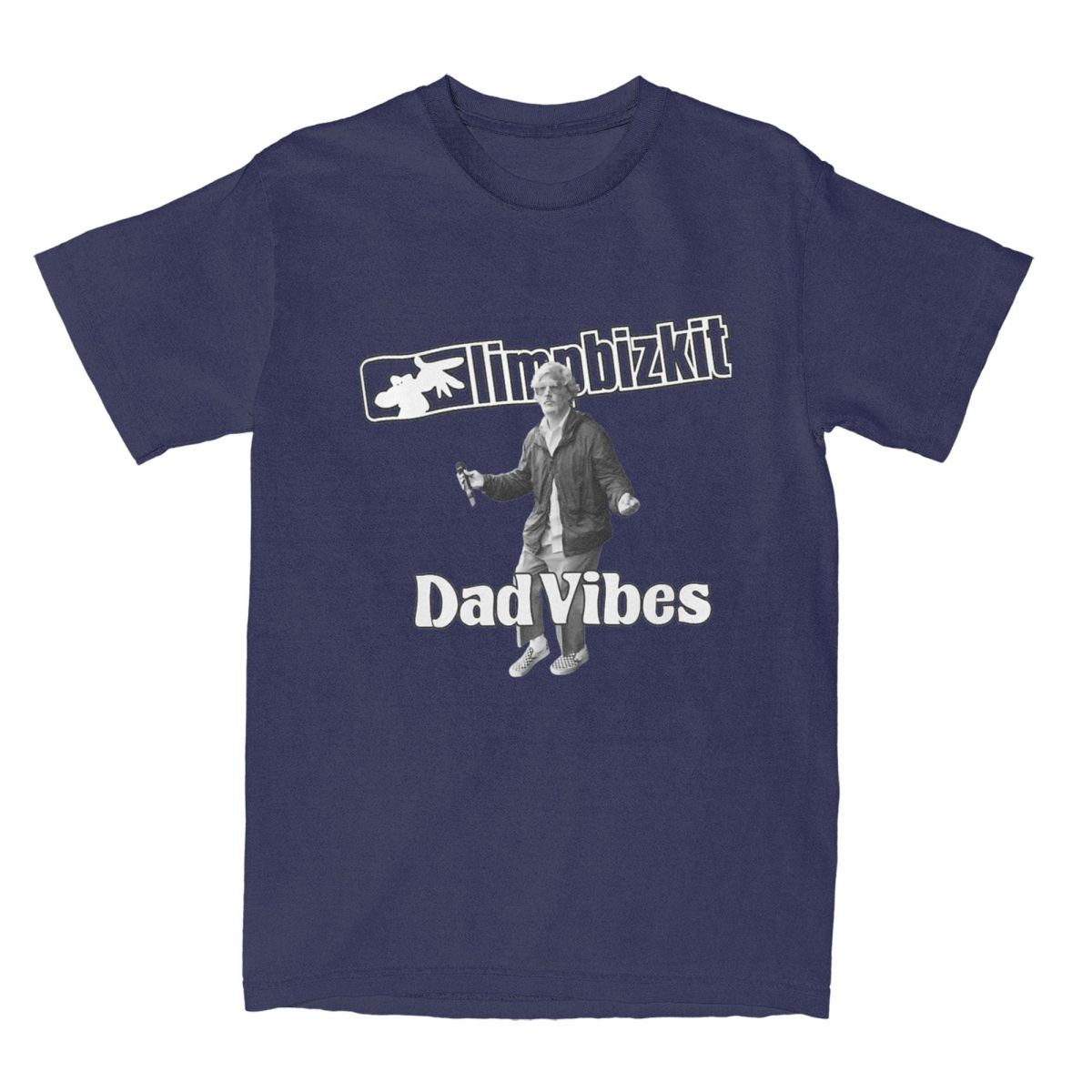 

Футболка Limp Bizkit Mens Funny Band для мужчин и женщин, новая футболка Single Dad Vibes, аксессуары, новинка, футболка, хлопковые летние топы XL темно-синий