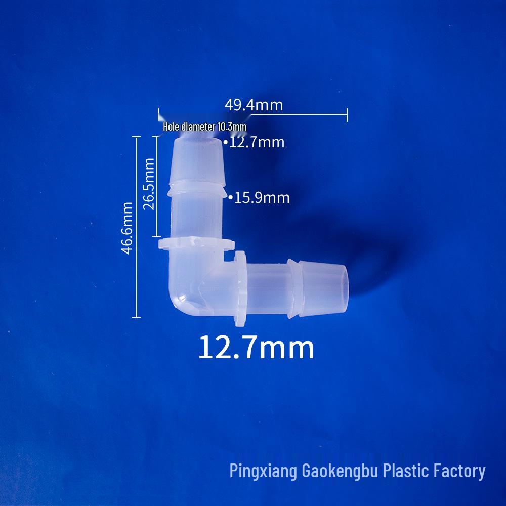 L-Shaped Elbow Plastic Connector Fittings, 90° Right Angle Pipe Accessories