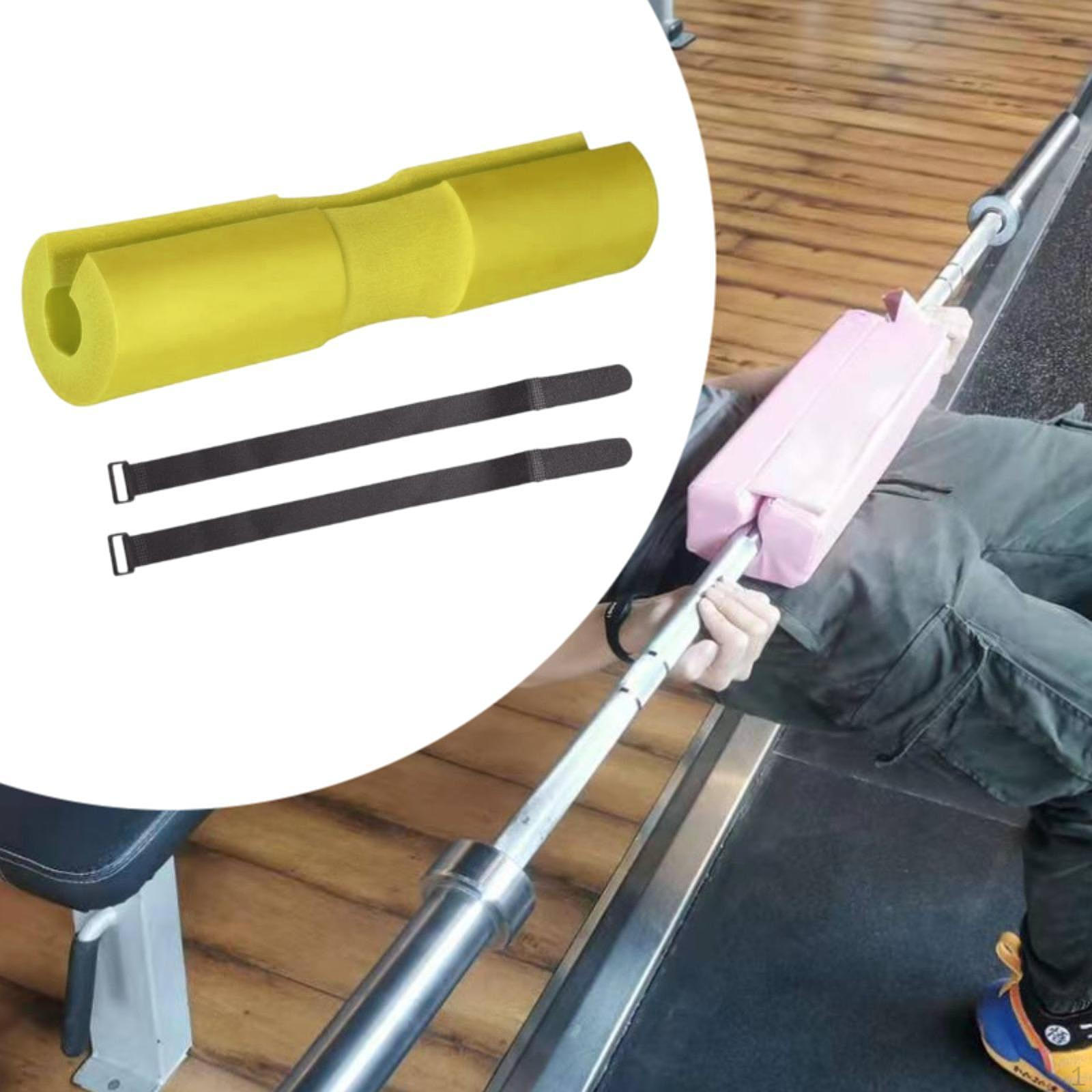 

Barbell Pad for Weightlifting Bar, Neck And Shoulder Protection, Glute Bridge Yellow