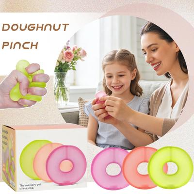 Memory Gel Stress Relief Loop Durable Flexible Ring for Hand Exercise and Grip Strengthening Reusable Soft Texture for Home Office Use