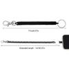 Spring Coil Stretchy Keychains Retractable Elastics Keychains Spirals Keyring