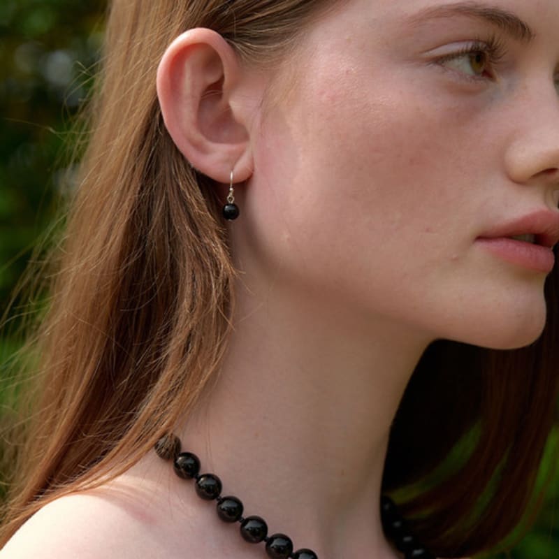 LOVE ME MONSTER Onyx Necklace 10mm (L242MNK020)