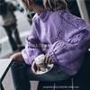 2026 European Street Style: Women's Solid Color Round Neck Long Sleeve Ripped Knitwear for Autumn/Winter