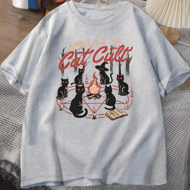 Cute Cat Paw Print Short Sleeve Tshirt Cat Lover Gift Vintage Casual Tee Cat Dad Gift Casual Graphic Tshirt Crewneck Tops