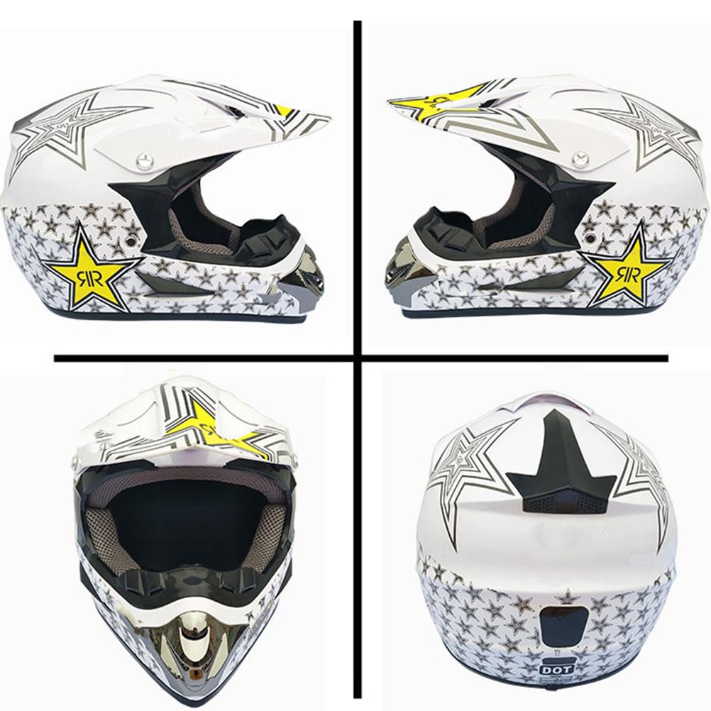Professional Motocross Helmet for Kids Adults Motocross Dirt Bike Off Road Motorcycle Helmet with Goggles Gloves Face Cover