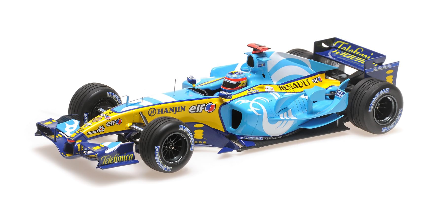 

Масштабная модель Minichamps Renault F1 Team R25 2005 Победитель Гран-при Франции Алонсо 1/18 #5 Ф.