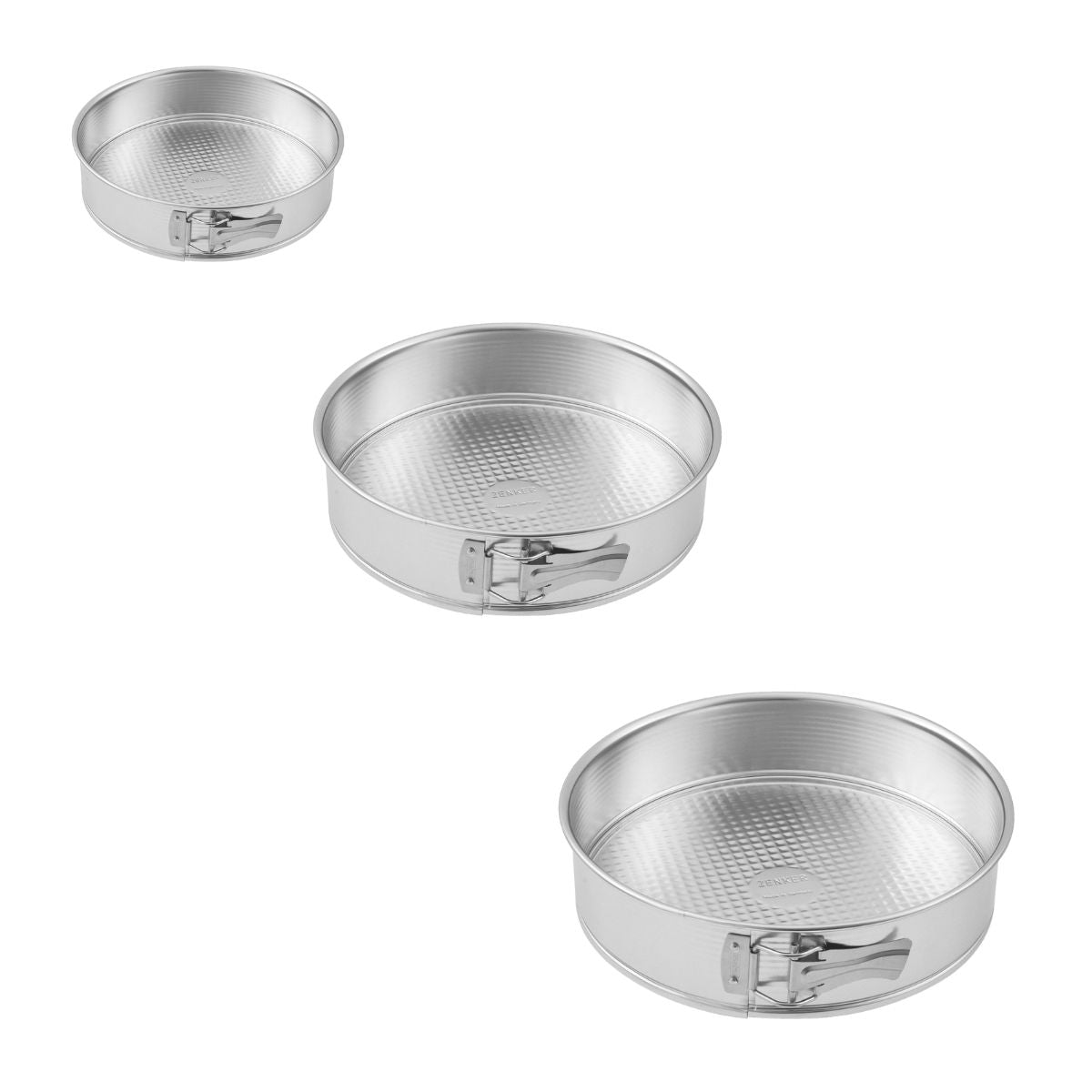 

Набор из 3 разъемных форм 18,5 см + 26 см + 28 см Zenker Silver ref. 9992150