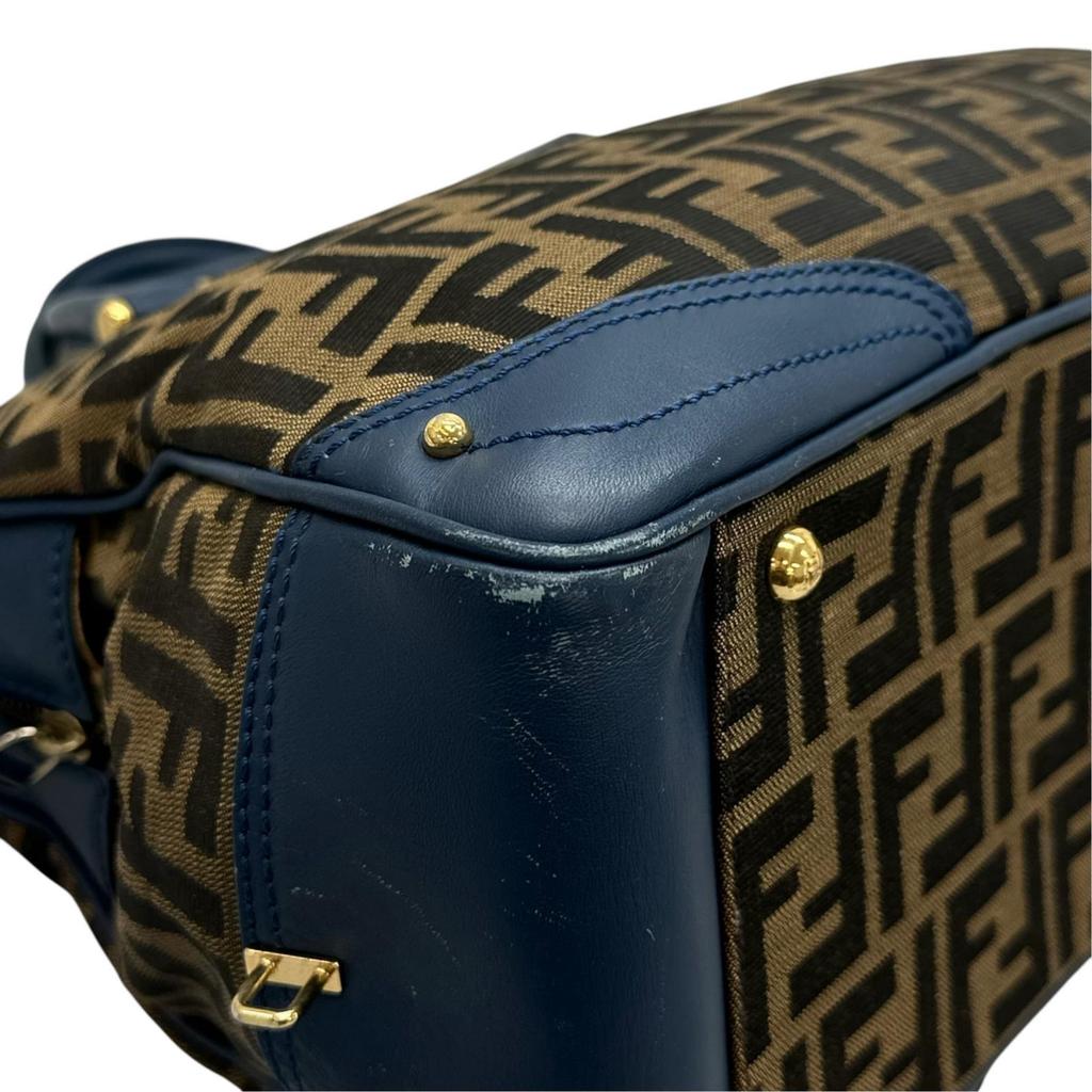 FENDI Zucca 8BN069 Handbag Brown Women used