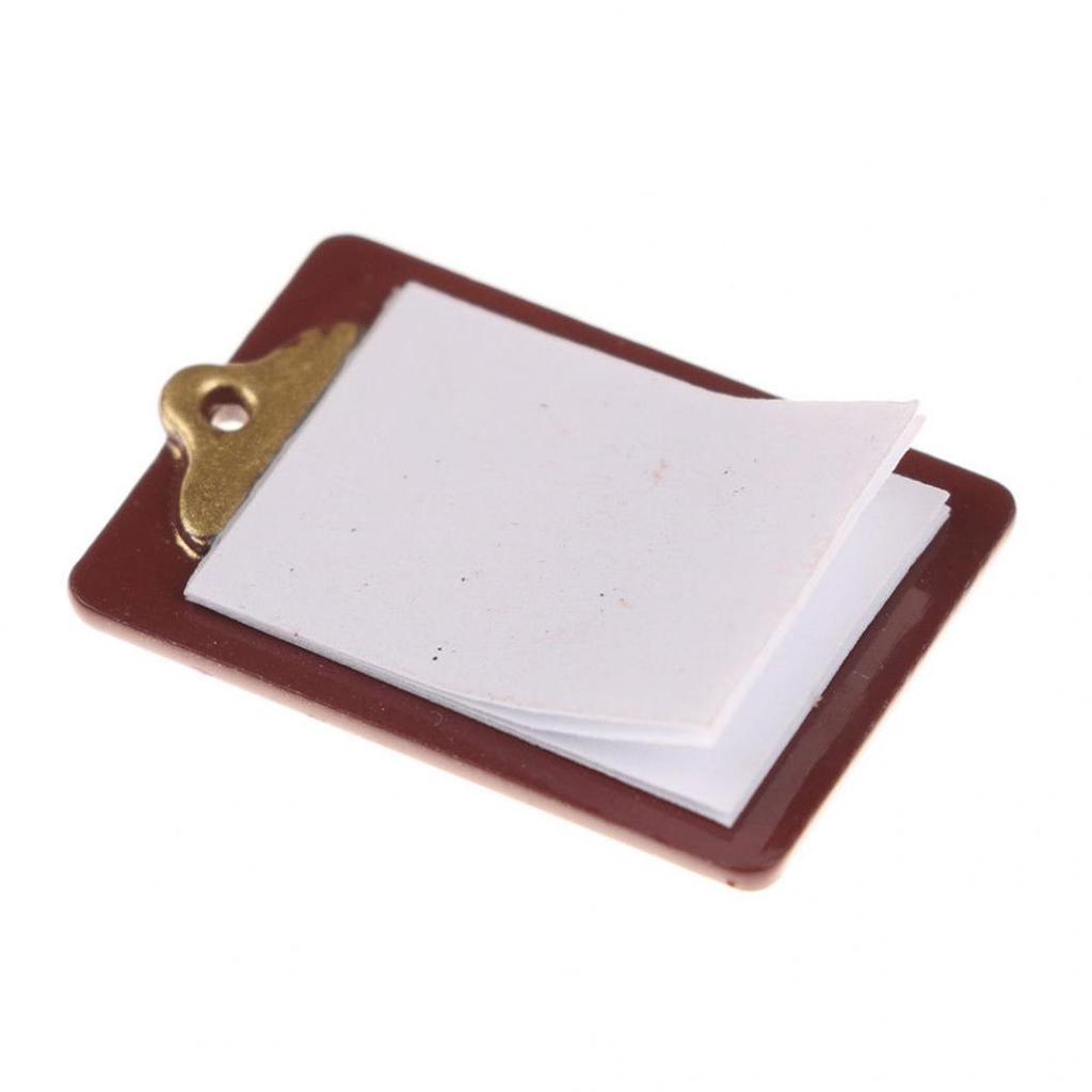 Mini Lovely Paper Clipboard Kids Dollhouse Toy House Miniature Accessories