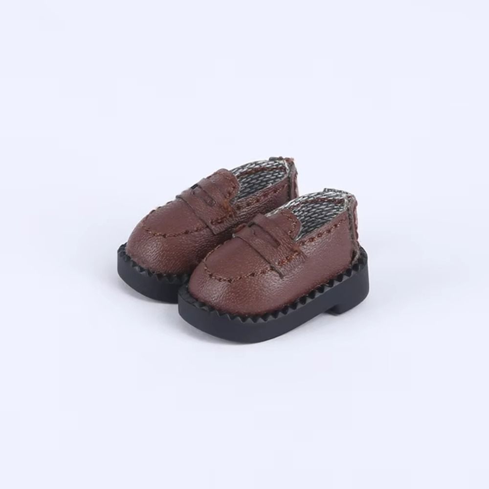 1pair Black Brown Ob11 Doll Shoes Cute Outfit Dolls Uniform Shoes Holala Gcs
