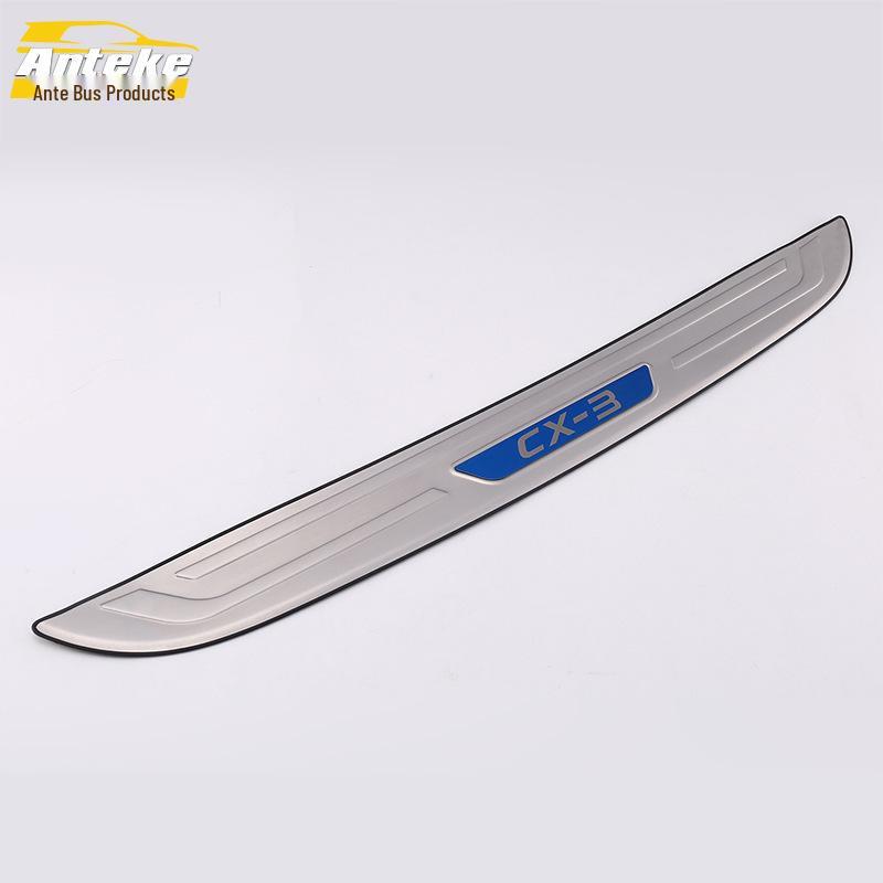 CX-3 Rear Guard Plate & Trunk Tailgate Bumper Pedal Decorative Stickers for 17 Models