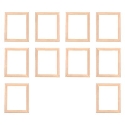 1/12 Scale Handcrafted Wooden Photo Frame Set For Realistic Dollhouses Living Room Display