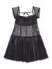 Eogeulliswedou Flower Mesh Dress (Charcoal)