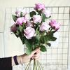 outdoor simulation high-end velvet rose, anti UV real touch, suitable for outdoor gardens, wedding season, Valentine's Day, bridal bouquet materials,