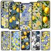 Summer Fruits Lemon Print Soft Phone Case For Samsung Galaxy S25 Edge S24 Plus S23 FE S22 S21 S20 Ultra 5G S10 Protect Cover