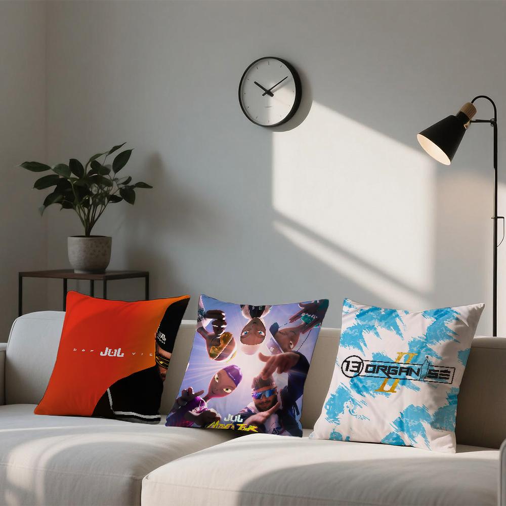 D-DP Cushion Cover For A Sofa Car Office Cafe Rapper J-Jul Soft And Comfortable Double-Sided Printing Vie Pillow Cover