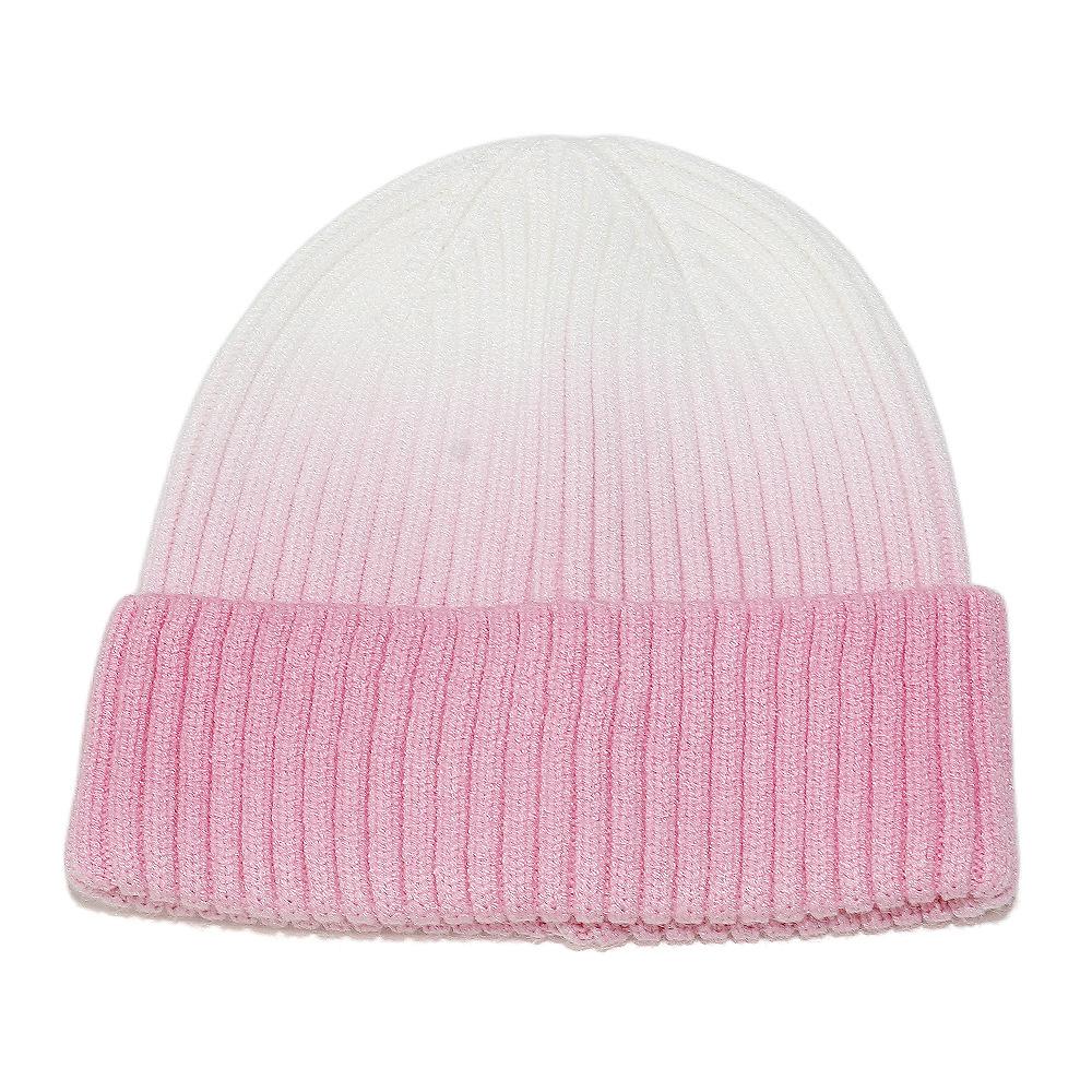 Winter hat children's color splicing tie-dye wool hat casual versatile knitted hat children
