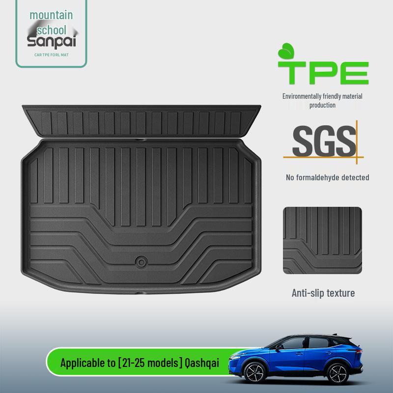 Nissan Qashqai 2021-2025 TPE Trunk & Backrest Mat Set