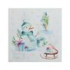 20 Snowman and Bird Paper Napkins