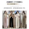 Soft glutinous rice towel pants women's autumn and winter new sweatpants warm high waist drape loose casual wide-leg pants